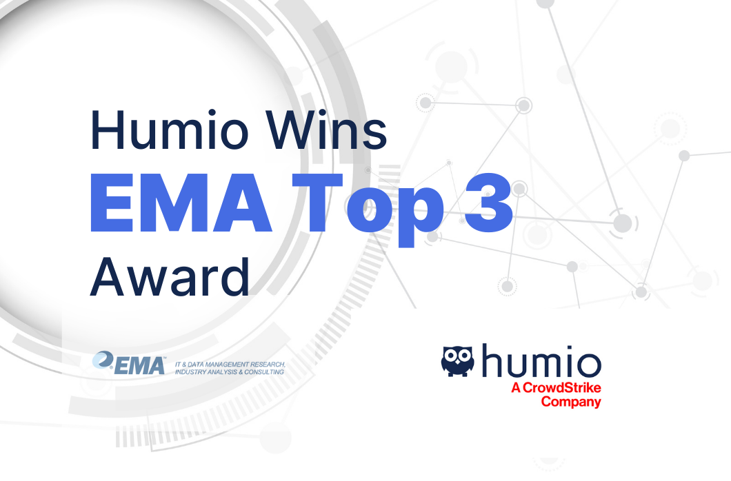 Humio Recognized as Top 3 Observability Award Winner by EMA