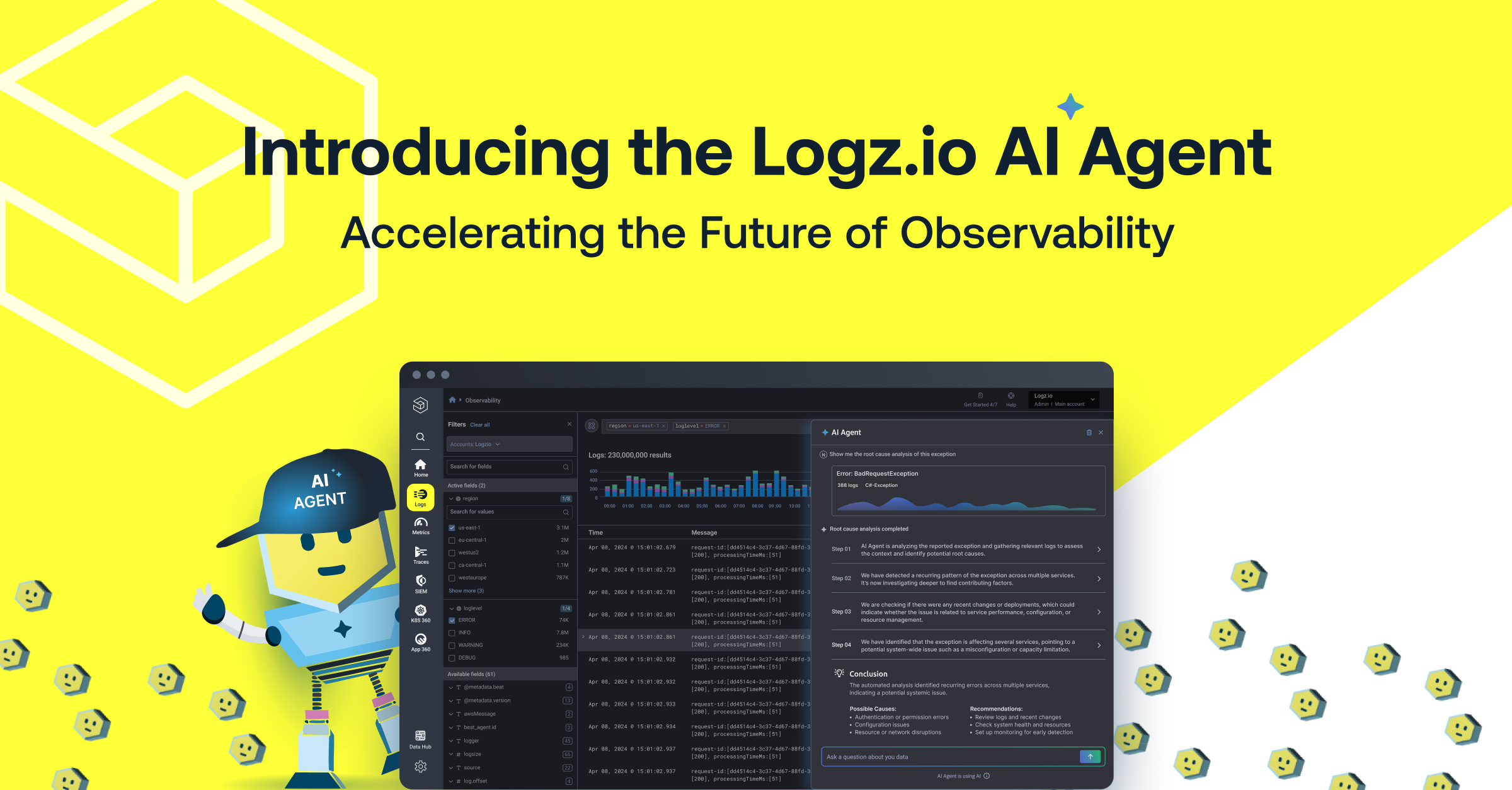 Logz.io Clears Way for Autonomous Observability with Logz.io AI Agent